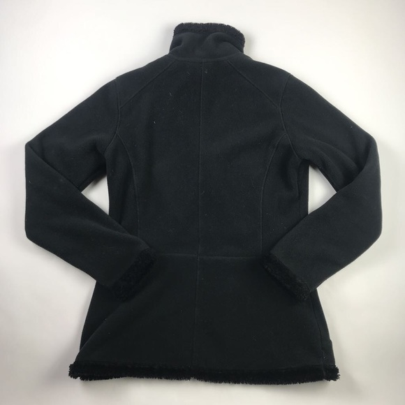 Athleta Womens Jacket Coat Black Fleece Zip M - Picture 2 of 4